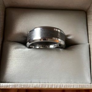 Zales Triton Tungsten Carbide Wedding Band